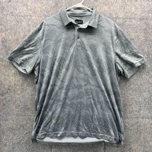 Chase Polo Shirt Men's Extra Large Adult Gray Button Outdoors Casual Polyester